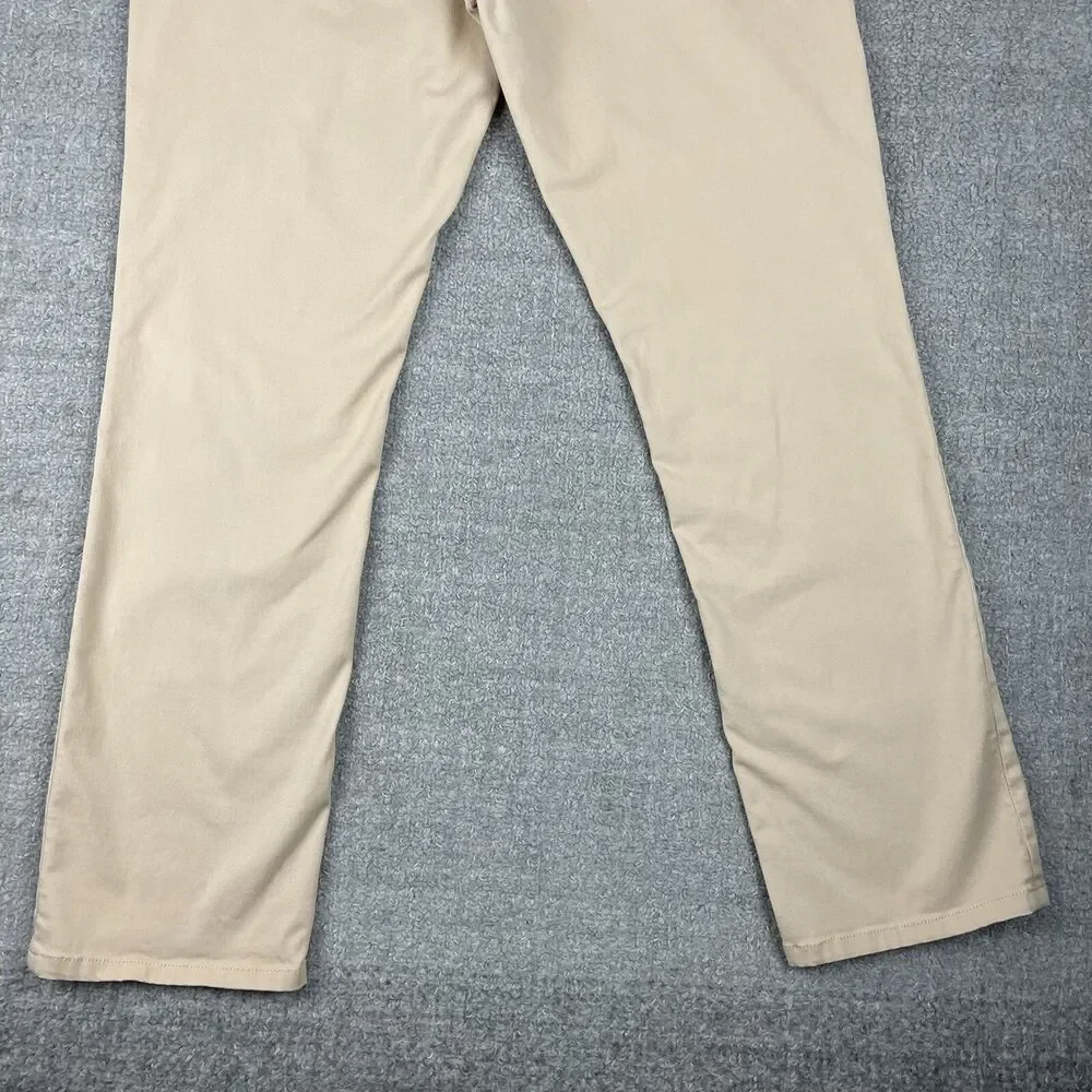 Paige Jeans Mens 34 Normandie Tan Japanese Twill Chino Straight - Picture 8 of 16
